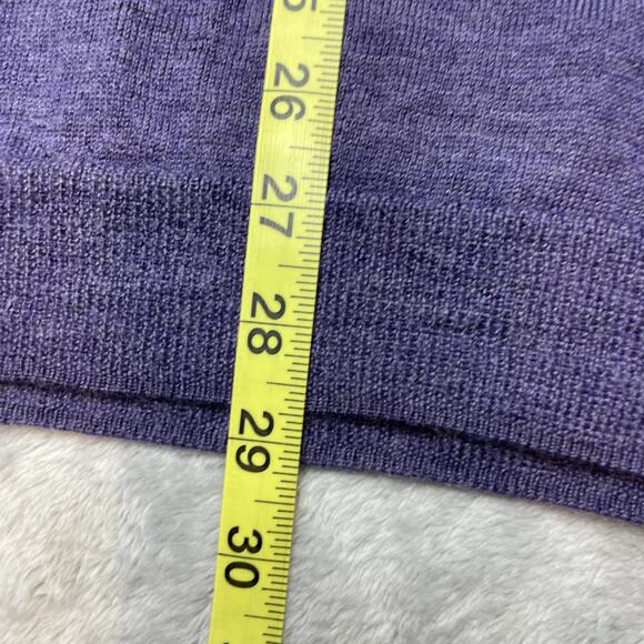 Calvin Klein Extra Fine Merino Wool Sweater Mens XL Purple V Neck Preppy Office - Picture 8 of 8
